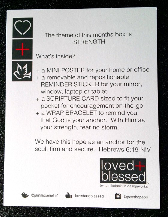 LOVED + BLESSED MAY 2015 - info 2