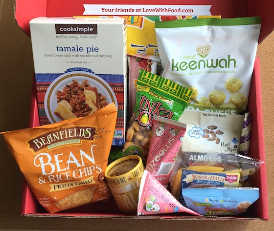 Love with Food Gluten Free Subscription Box Review - May 2015 Inside