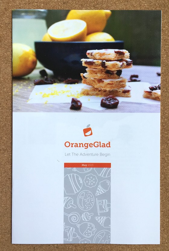 Orange Glad Subscription Box Review – May 2015 - Brochure 1