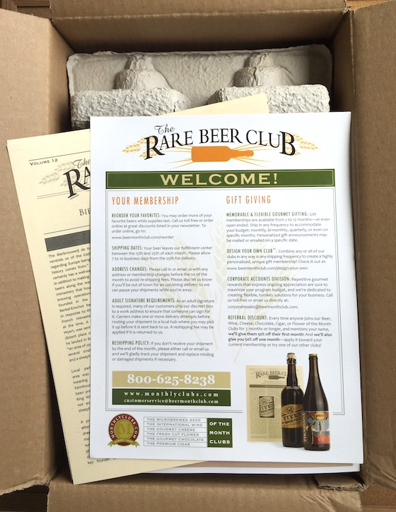 The Rare Beer Club Subscription Box Review - May 2015 - Box