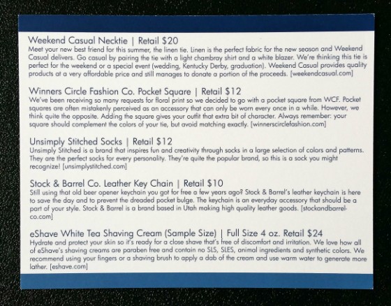 SPREZZABOX MAY 2015 - info