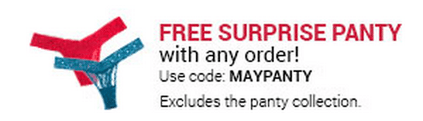 Adore Me May Collection + Free Gift Coupon Code Panty