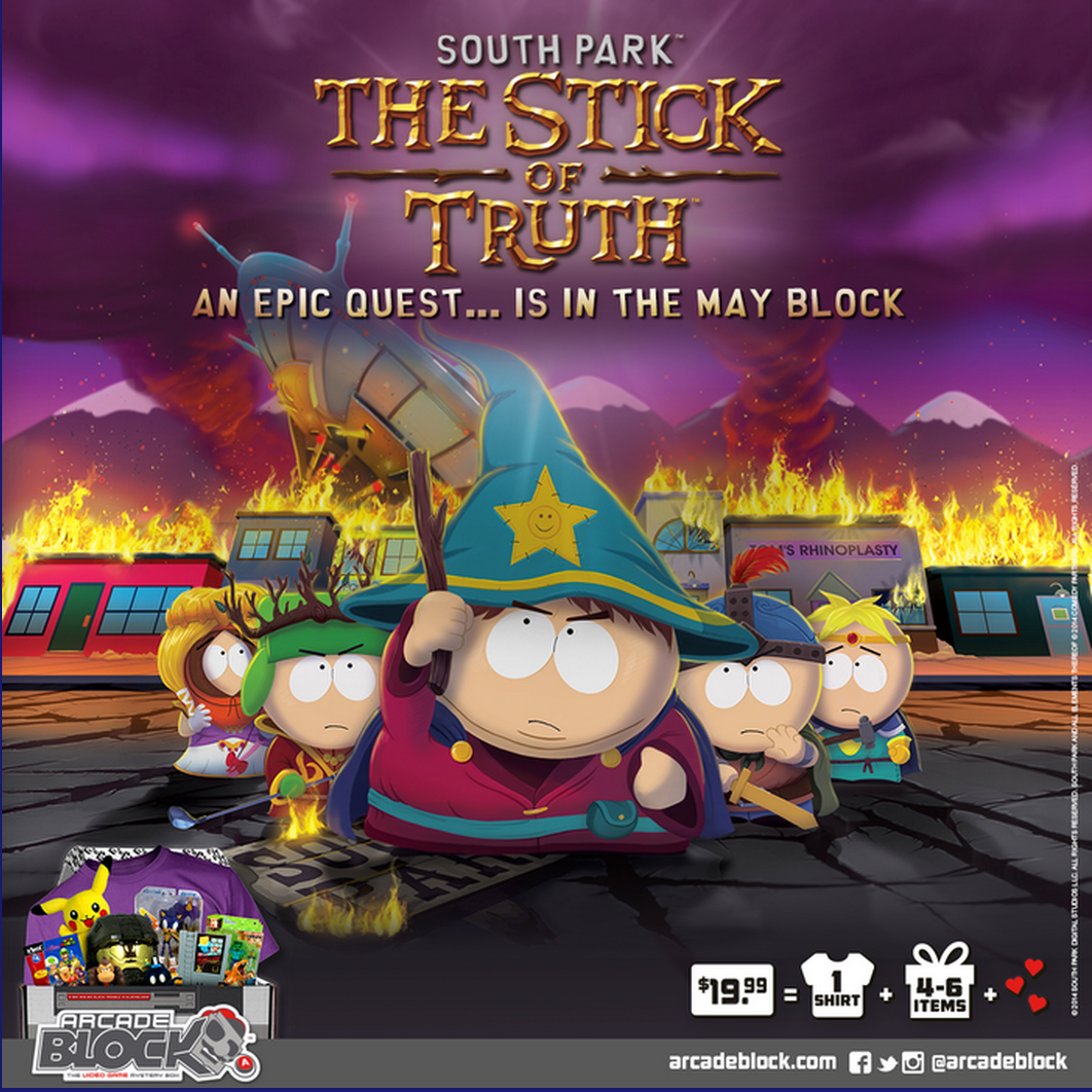Arcade Block May 2015 Spoiler + Coupon Stick of Truth