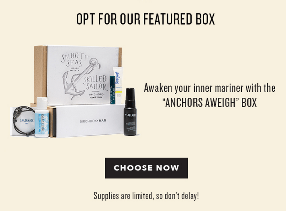 Birchbox Man June 2015 Sample Choice Time! Featured Box