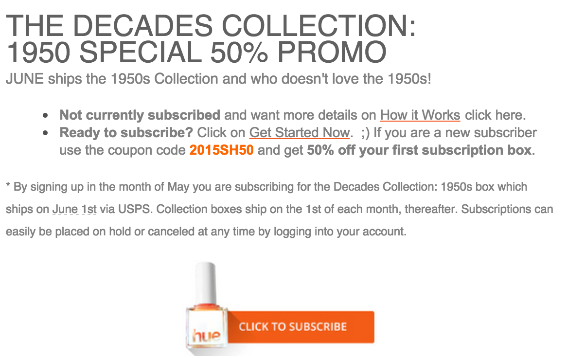 Square Hue 50% Off Coupon Code
