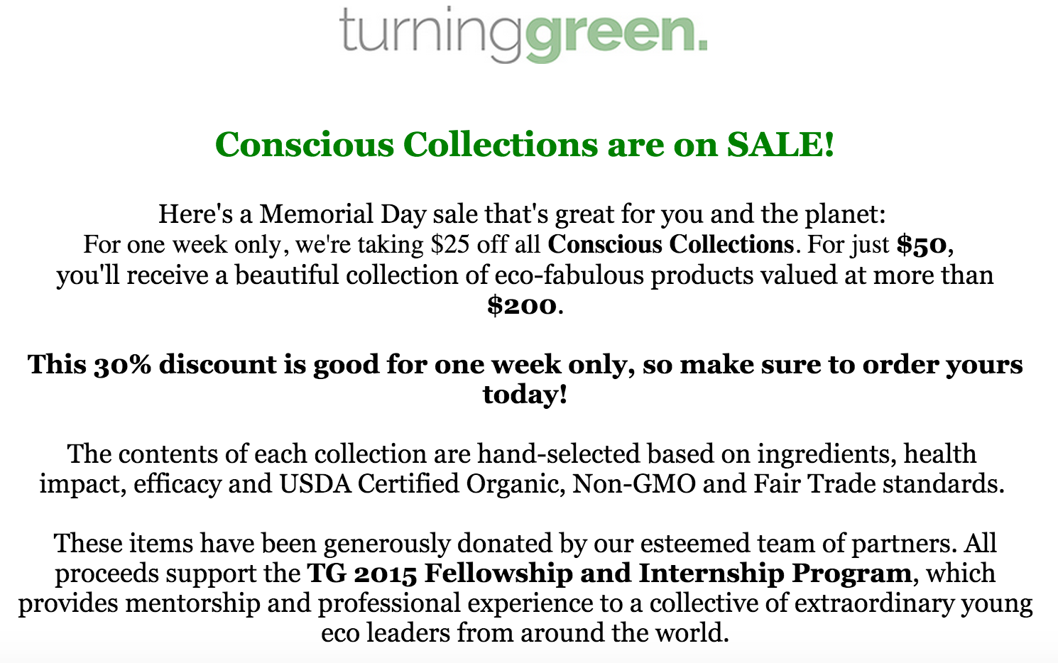 Conscious Collection Sale!