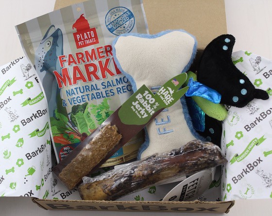 BarkBox Subscription Box Review & Coupon – May 2015 Items
