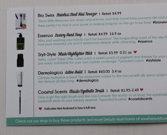 Beauty Box 5 Review – May 2015 Info