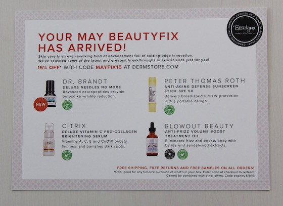 Beauty Fix Subscription Box Review – May 2015 Info