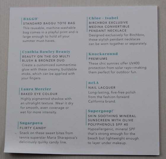 Birchbox Limited Edition Under The Sun Box Review + Coupon Info