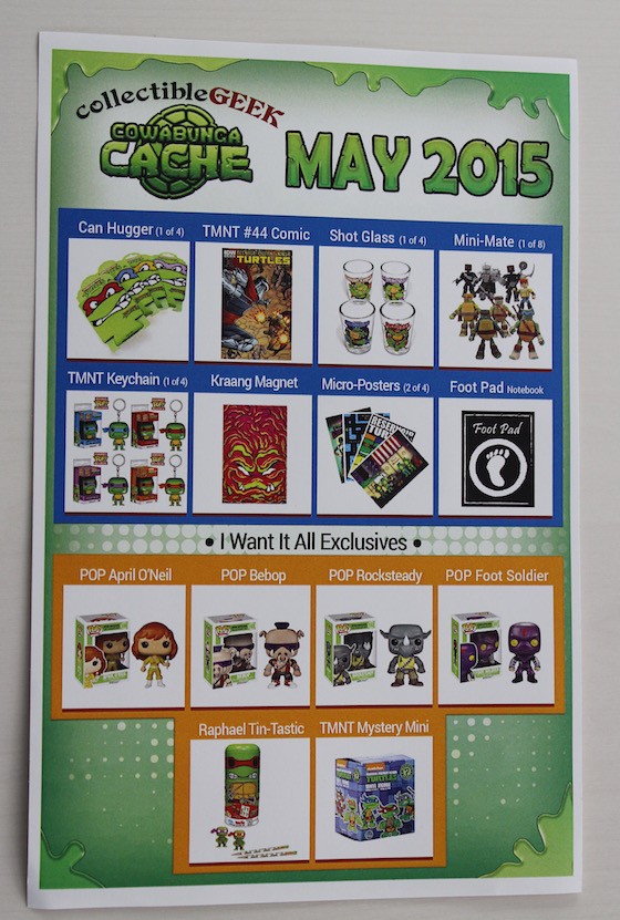 Collectible Geek Collector’s Cache Review – May 2015 Info