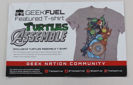 Geek Fuel Subscription Box Review – April 2015 Card