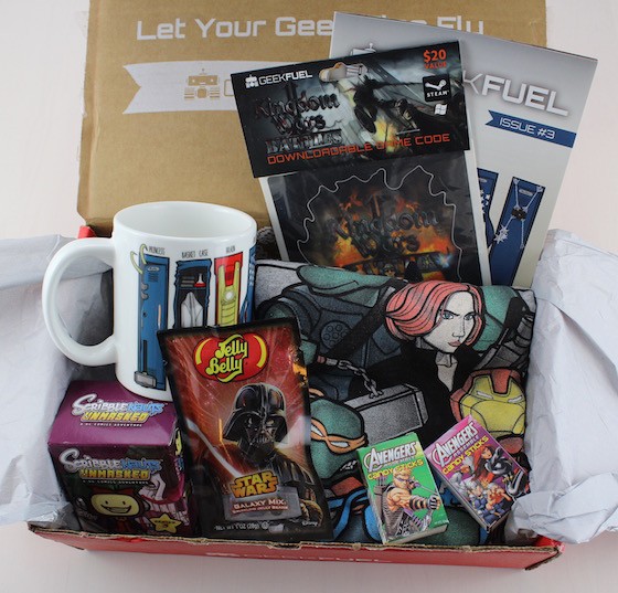 Geek Fuel Subscription Box Review – April 2015 Items