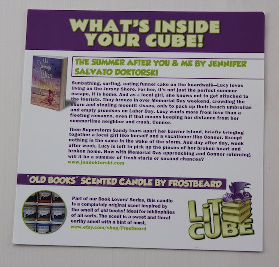 LitCube Book Subscription Box Review - May 2015 Info