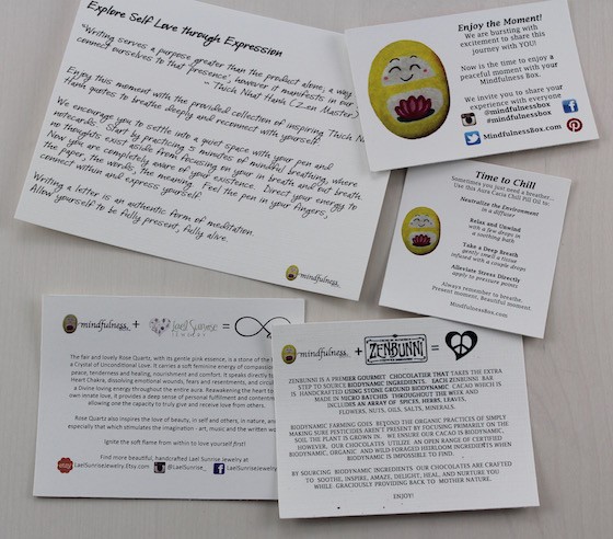 Mindfulness Box Subscription Box Review – May 2015 Card