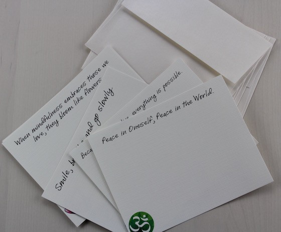 Mindfulness Box Subscription Box Review – May 2015 Notes
