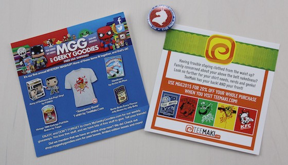 My Geeky Goodies Subscription Box Review – April 2015 Card