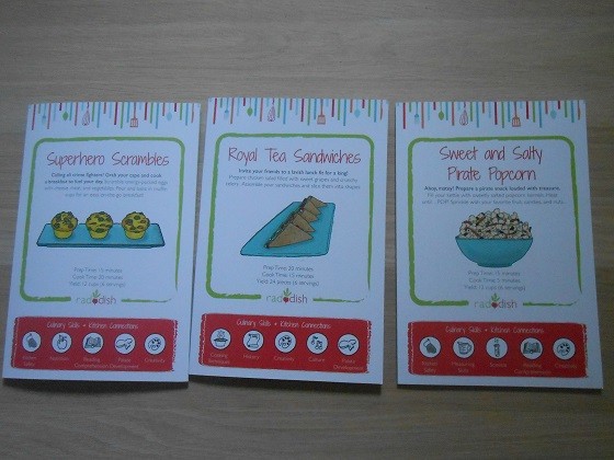 Raddish Kids Subscription Box Review – May 2015 - Recipes