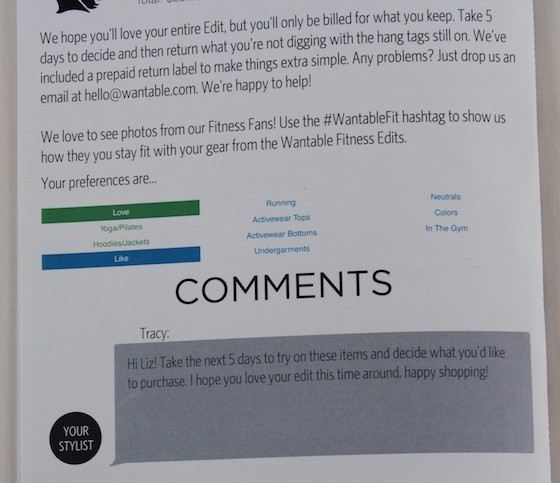 Wantable Fitness Subscription Service Review – May 2015 Info