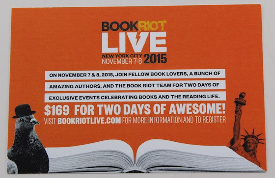 Book Riot Quarterly Subscription Box Review #BKR07 Info