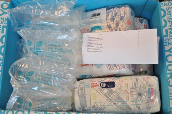 Honest Company Diaper Box Contents