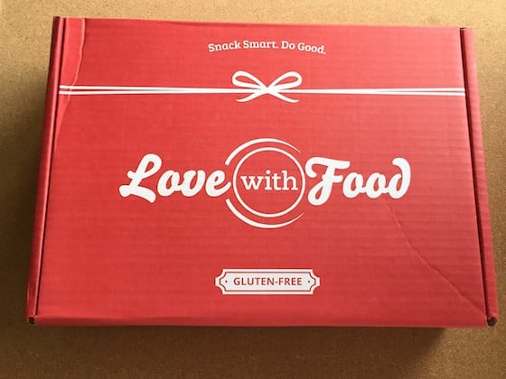 Love with Food Gluten Free Subscription Box Review - June 2015 - Box