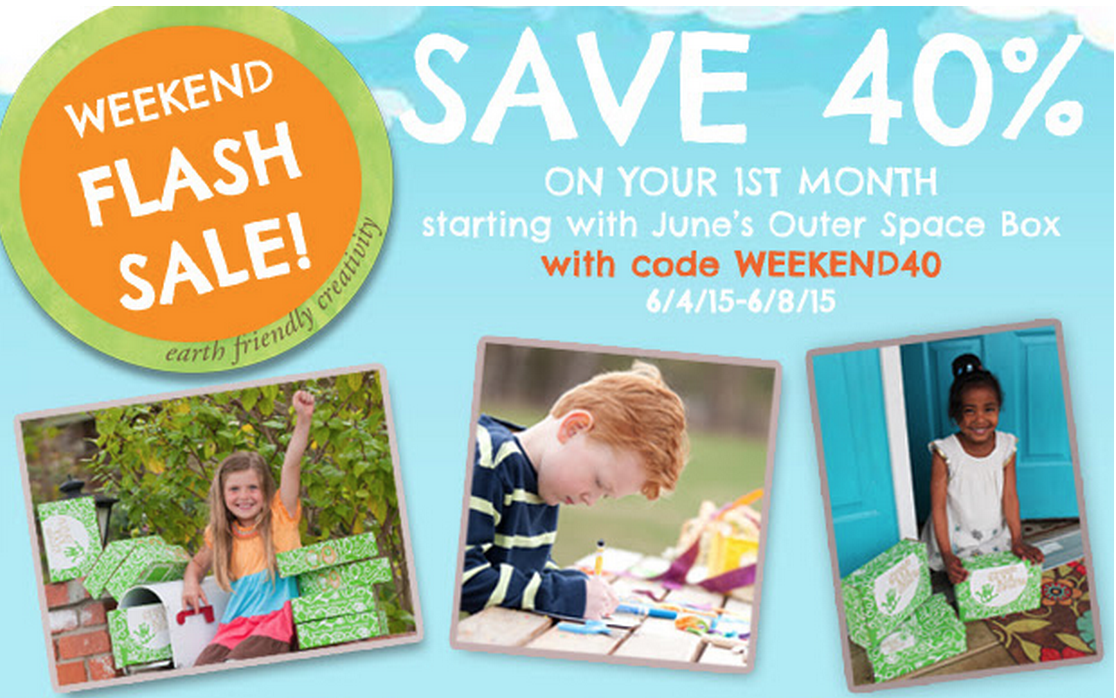 Green Kid Crafts Flash Sale 40% Off Coupon Code