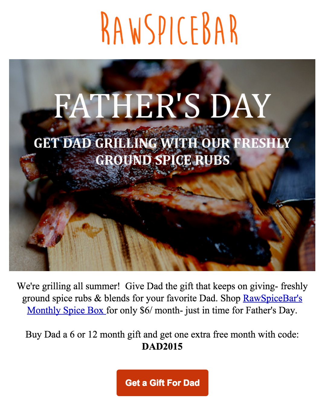 RawSpiceBar Father’s Day Subscriptions Coupon!
