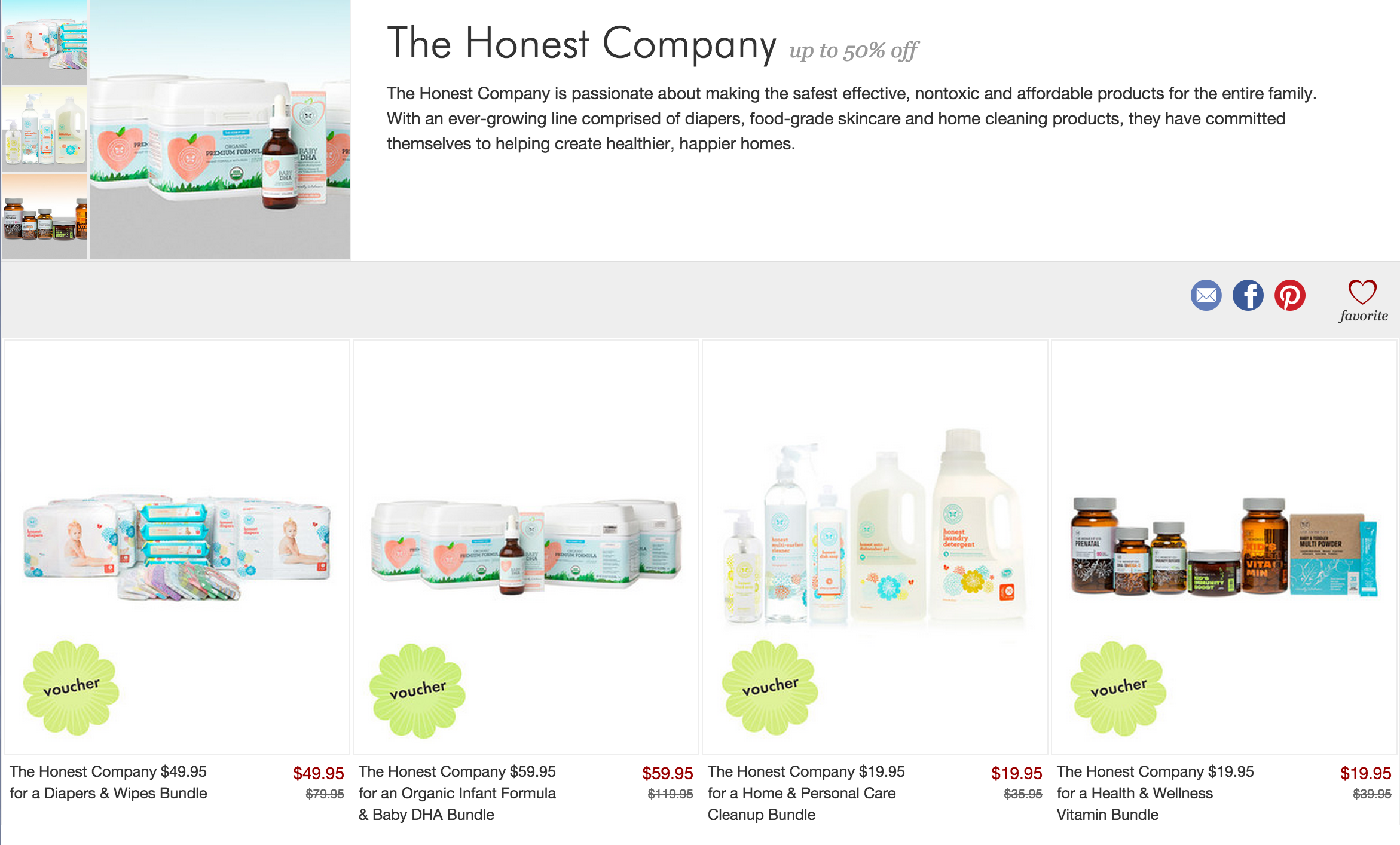 Honest Company Subscriptions on Sale!