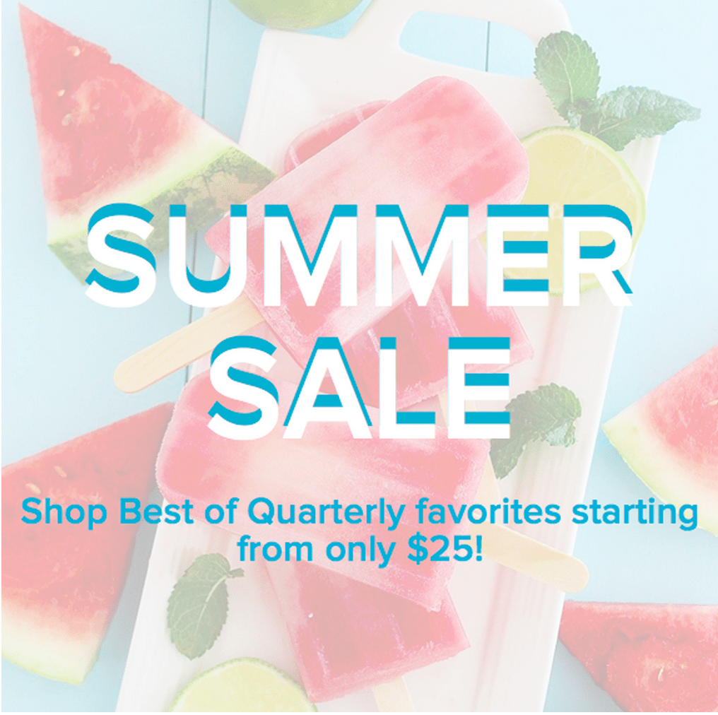 Quarterly Summer Sale