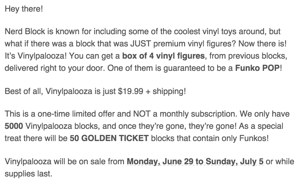Nerd Block Box Details