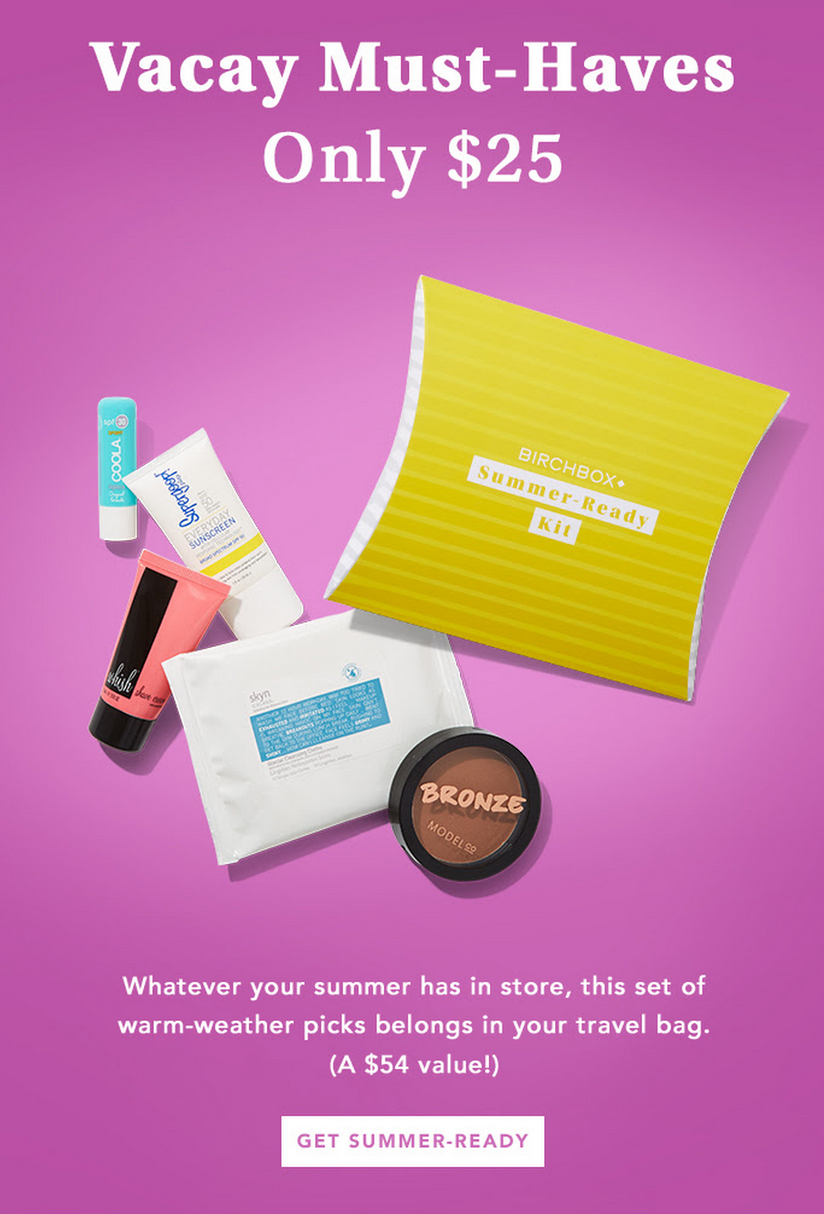 Birchbox Summer Ready Kit + Coupon!