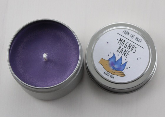 Biblio Box Subscription Box Review - June 2015 Candle