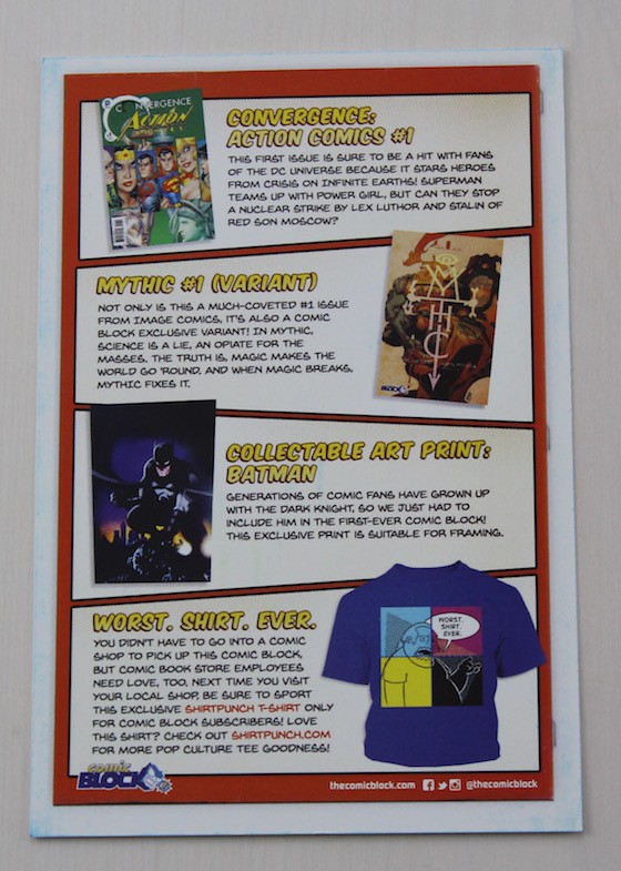 Comic Block Subscription Box Review + Coupon - June 2015 Card