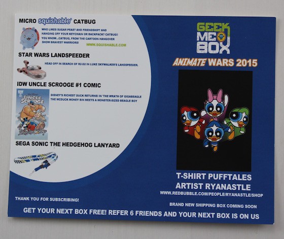 Geek Me Box Subscription Review – May 2015 Info