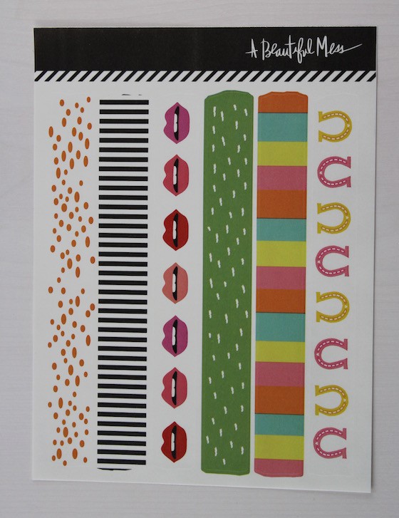 A Beautiful Mess Happy Mail Subscription Review – June 2015 Stickers
