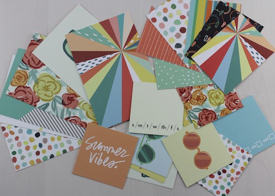 A Beautiful Mess Messy Box Subscription Review – June 2015 Sized Cards
