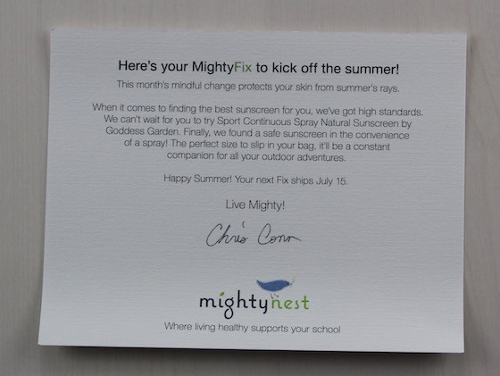 Mighty Fix Subscription Box Review - June 2015 Info