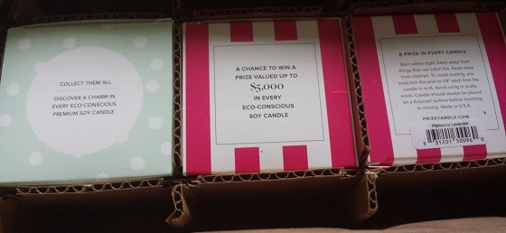 Prize Candle Mystery Box Review - June 2015 - inside