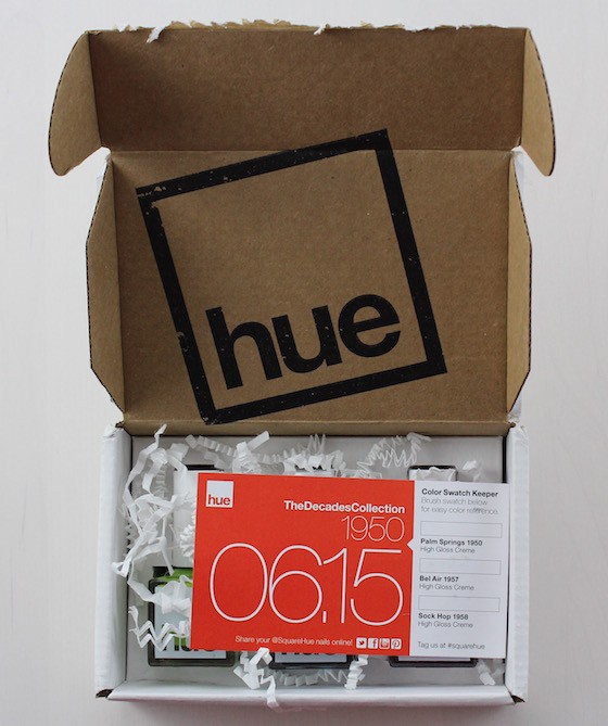 Square Hue Nail Polish Subscription Box Review – June 2015 Box