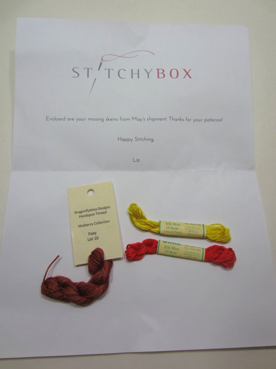 StitchyBox Subscription Box Review - June 2015 Extras