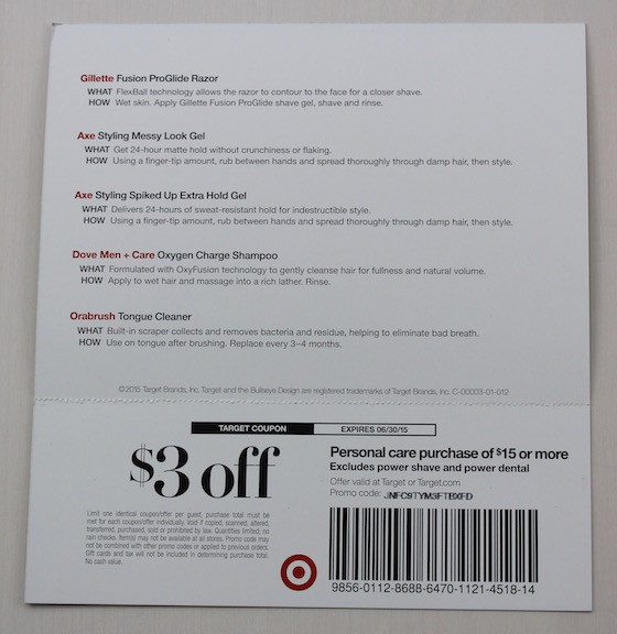Target Beauty Box for Men Review – Summer 2015 Info