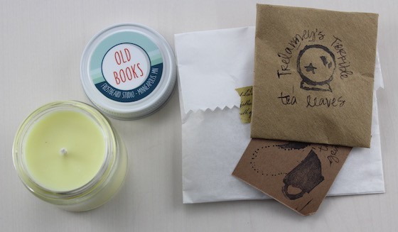 The Bookish Box Subscription Box Review - June 2015 candle