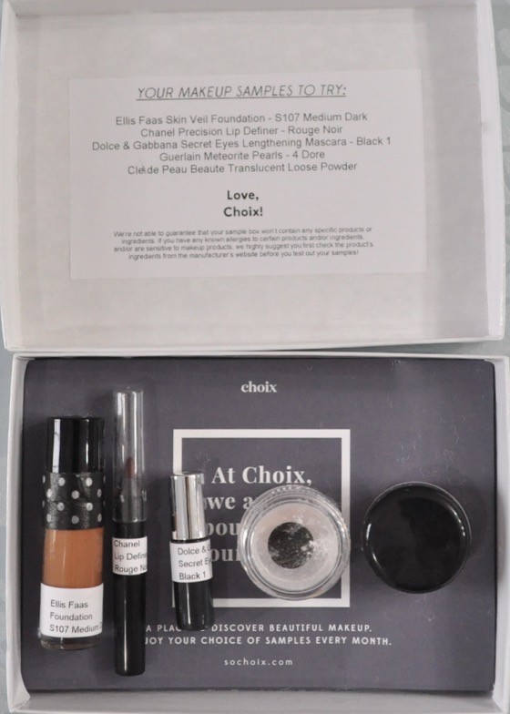 Choix Subscription Box Review - July 2015 - Inside