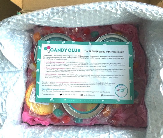 Candy Club Subscription Box Review + Coupon – July 2015 - Inside