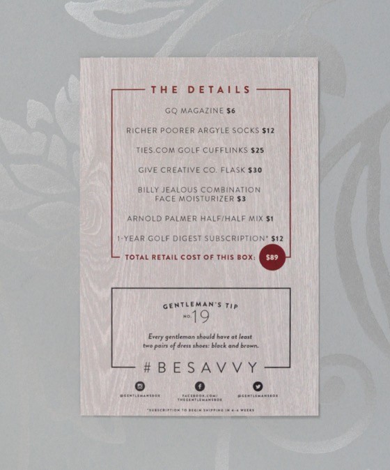 Gentleman's Box Subscription Box Review - July 2015 - 5