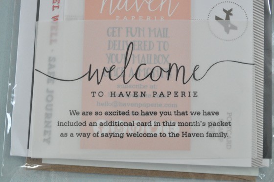 Haven Paperie Subscription Box Review –  July 2015