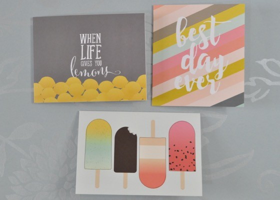 Haven Paperie Subscription Box Review -  July 2015 - cards