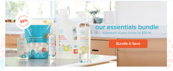Honest Company Essentials Bundle Review – July 2015 - website shot