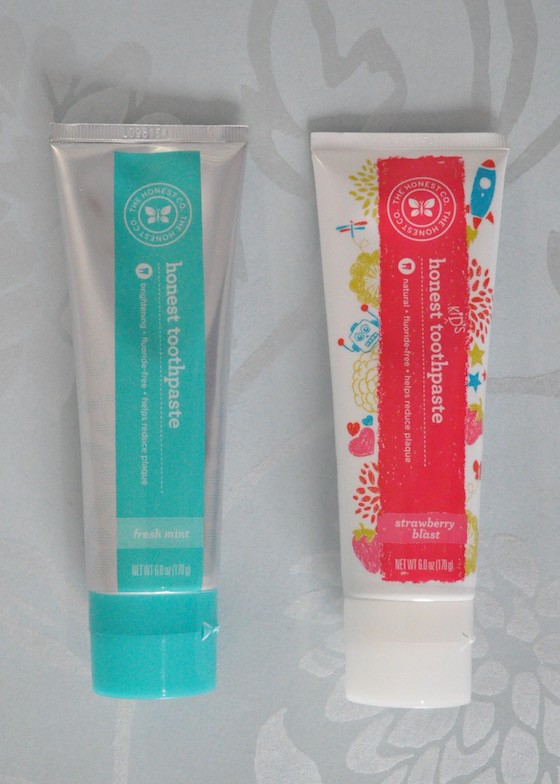 Honest Company Essentials Bundle Review – July 2015 - toothpaste opened